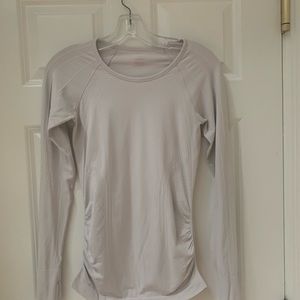 Athleta Speedlight seamless Long Sleeve Top Light Pink XS